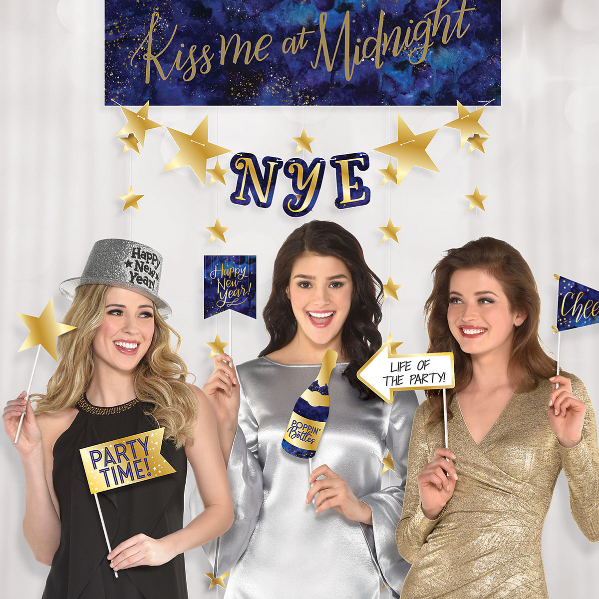 Midnight New Year's Eve Photo Booth Kit
