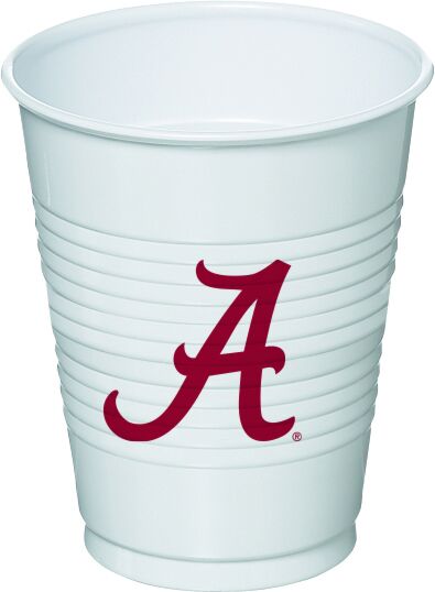 University of Alabama - 16 oz plastic cup 8ct