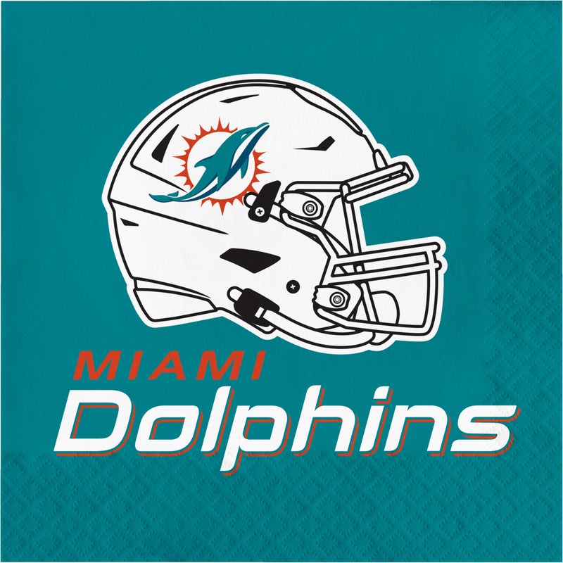 Miami Dolphins Lunch Napkins 16ct 