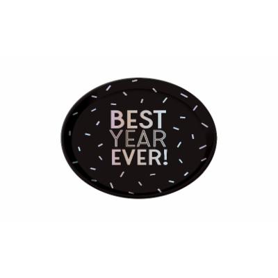 New Year's Disco Ball Drop Coupe Platter