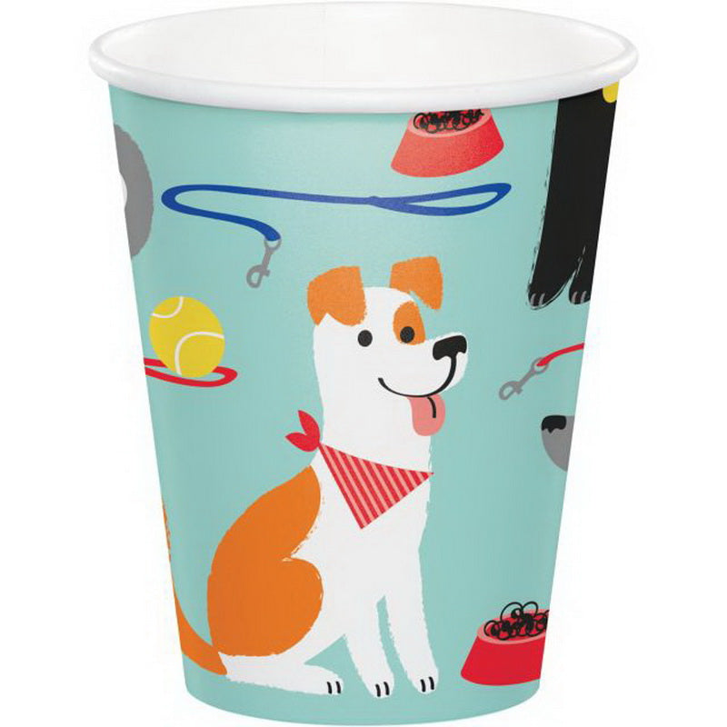 Dog Party Paper Disposable Cups