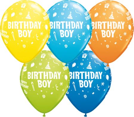 Birthday Boy Assortment Latex Balloon 1ct, 11&quot; 