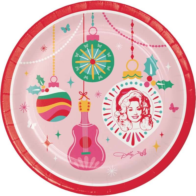 Holly Dolly Luncheon Plate 8ct