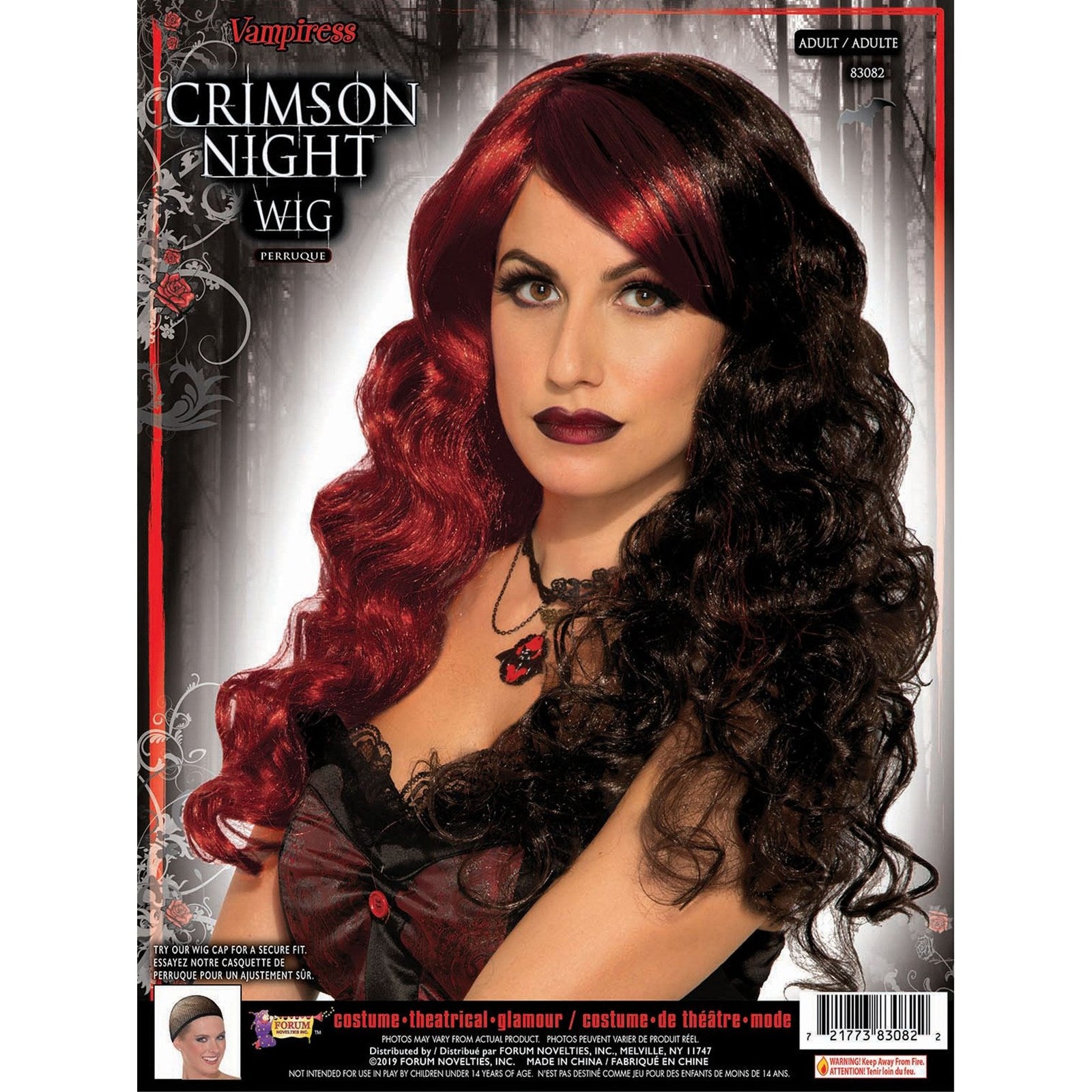 Crimson Night Female Wig