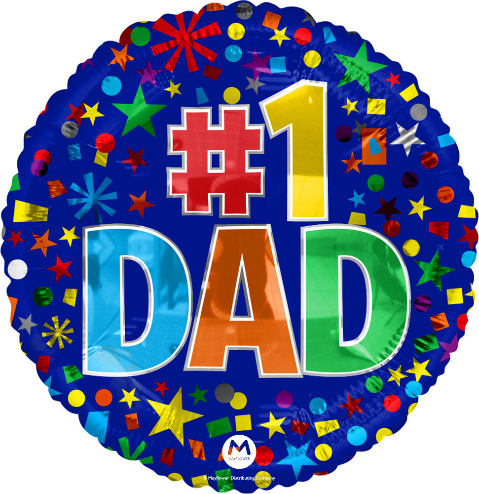 17" 1 Dad Stars and Bursts