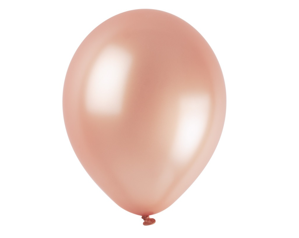 12" pearl rose gold balloon