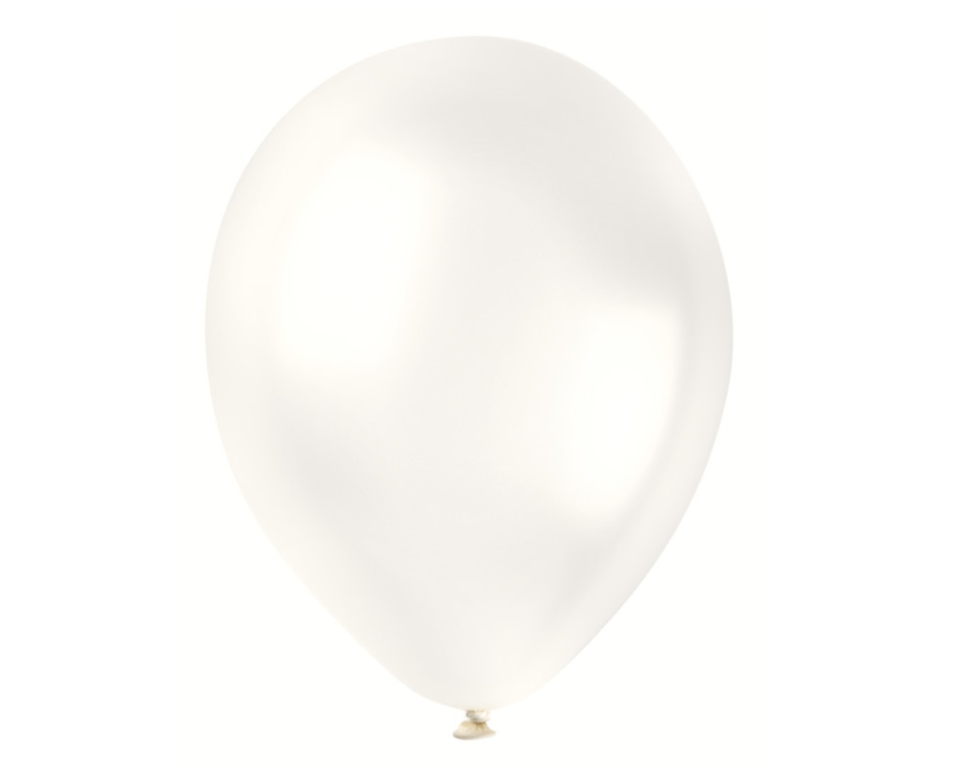 12" pearl white balloon