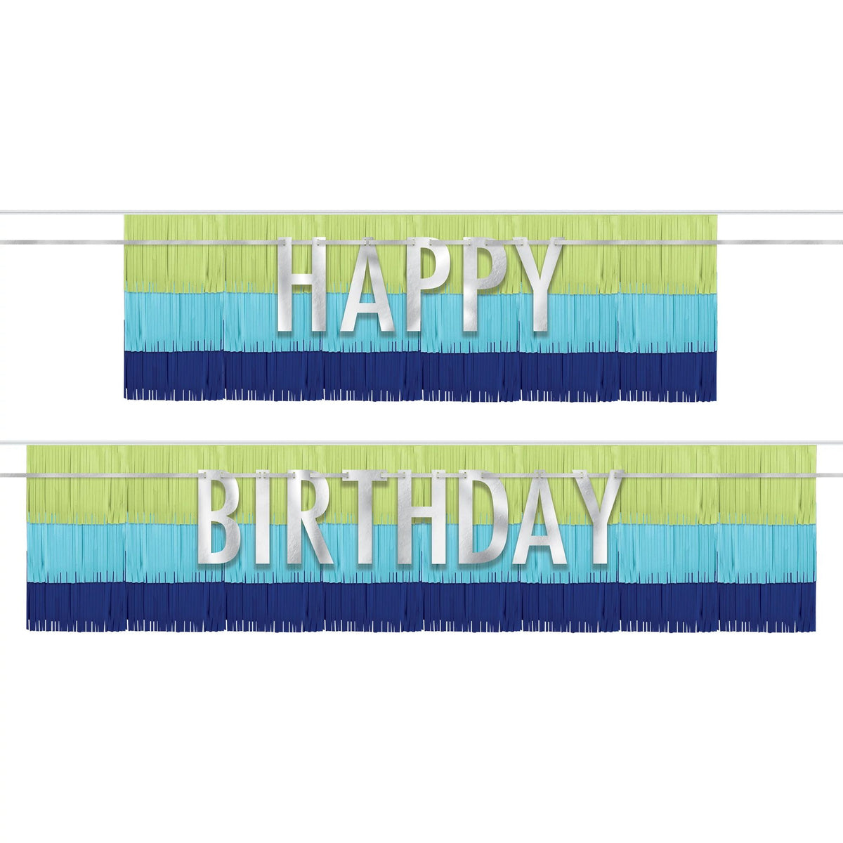 Modern Birthday Fringe Banners