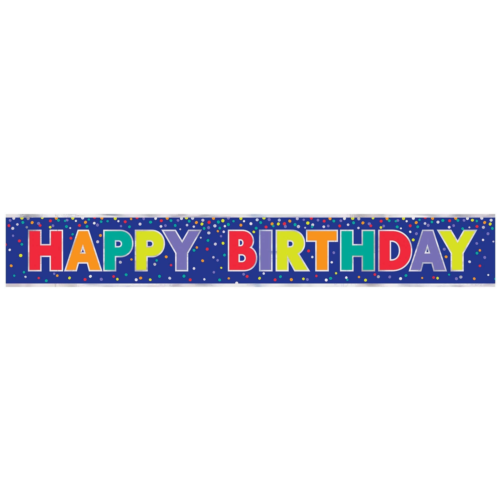 Bold Happy Birthday Foil Banner