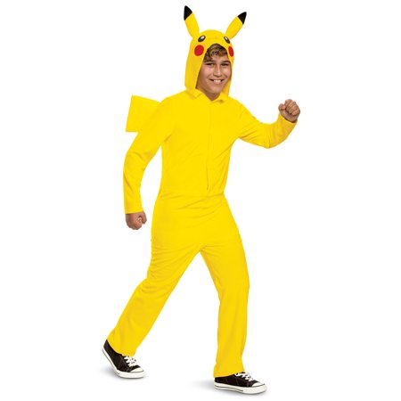Kids Classic Pokemon Hooded Jumpsuit Costume