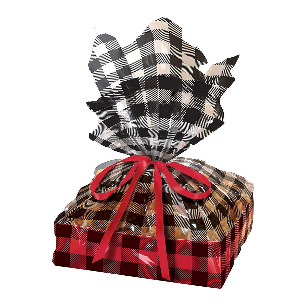 Large Plaid Treat Trays