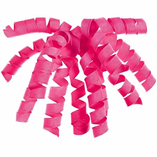 Neon Pink Polyester Grosgrain Gift Bow - 24" X 0.37"