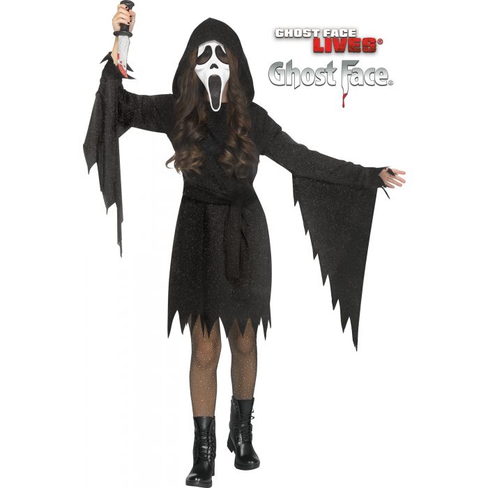 Glitter Bling Ghost Face® Black Costume - Child