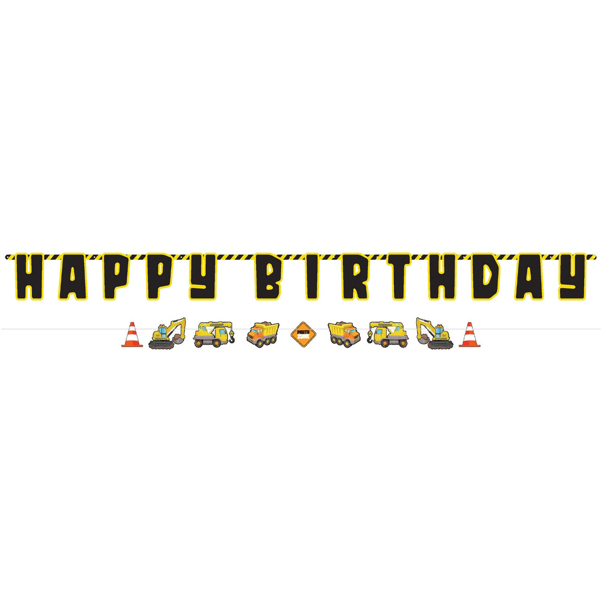 Construction Party Birthday Double Banner