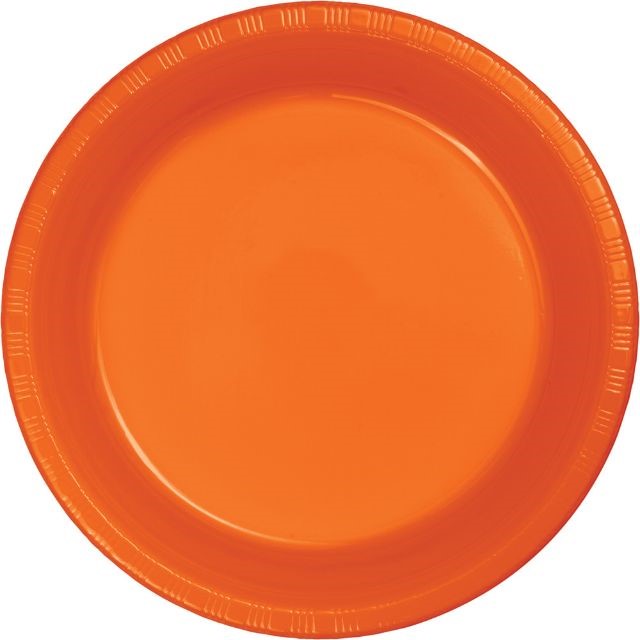 Sunkissed Orange 7in" Luncheon Plates