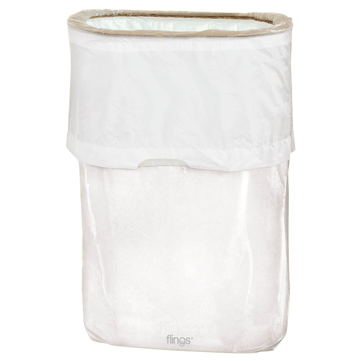 Flings® Pop-Up Trash Bin - White