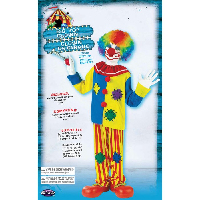 Big Top Clown - Child Costume