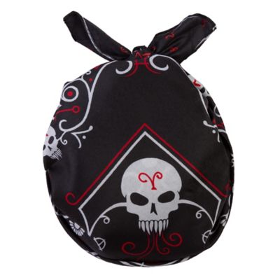 Goth Bandana Halloween Costume Black