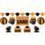 Orange Graduate Decorating Kit
