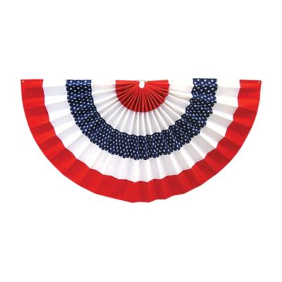 Patriotic Flocked Star Bunting