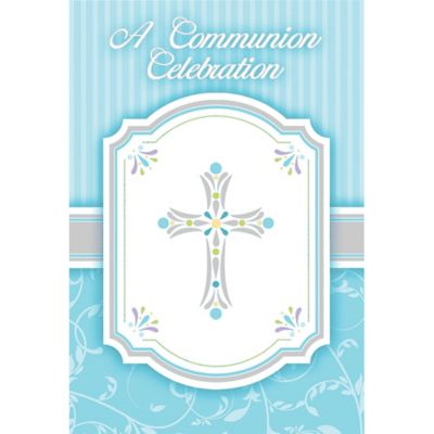 Blessings Blue Invitations