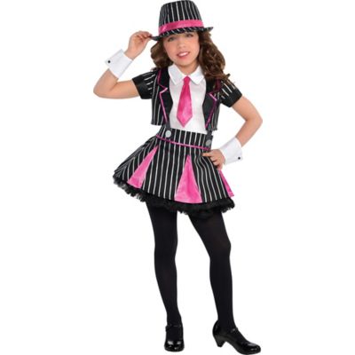 Girls Mob Doll Gangster Costume