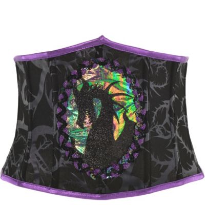 Adult Women's Men'sficent Corset - Sleeping Beauty Halloween Costume Black