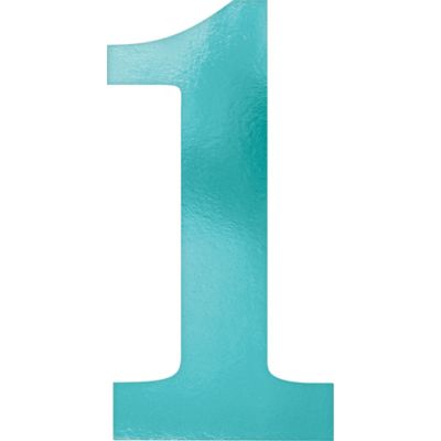 Metallic Blue number 1 (6 pack)