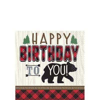 Little Lumberjack Beverage Napkins 16ct