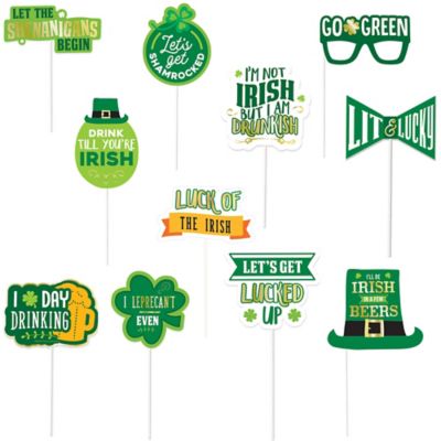 St. Patrick&#39;s Day Fun Phrases Photo Props