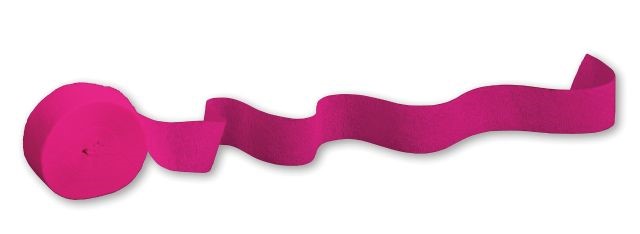 Crepe Streamer - Hot Magenta