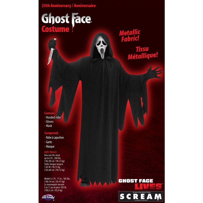 Ghost Face® 25th Anniversary Movie Edition - Adult Costume