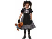 Dark Rag Doll Childrens Costume