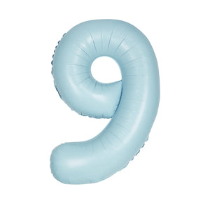 34" Giant Foil Pastel Blue Number Balloon