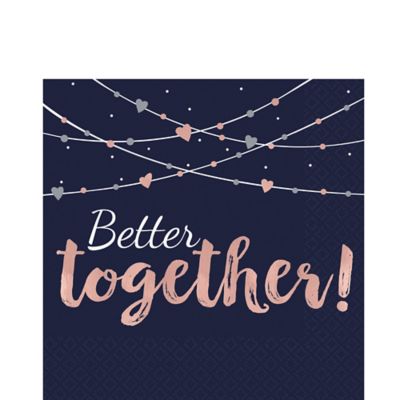 Navy Bride - Lunch Napkins