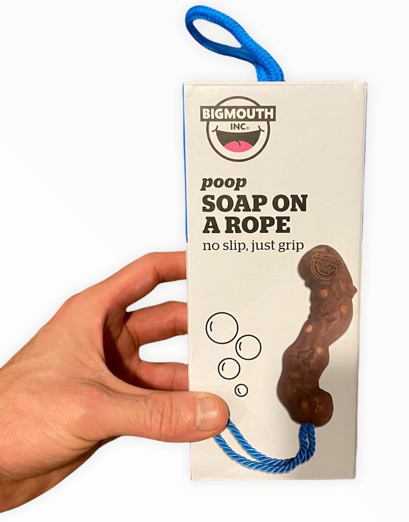 Poop Soap on a Rope – Funny Gag Gift, Novelty Bathroom Joke!