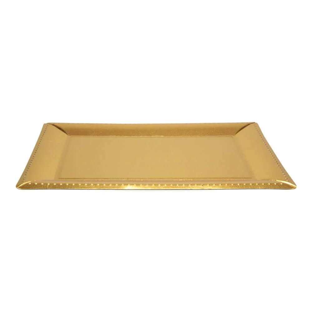 Premium Heavy Weight Paper Decorative Serving Trays - Gold