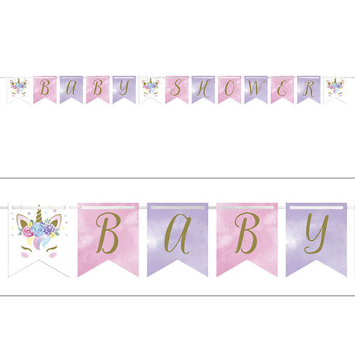 Unicorn Baby Shower Banner