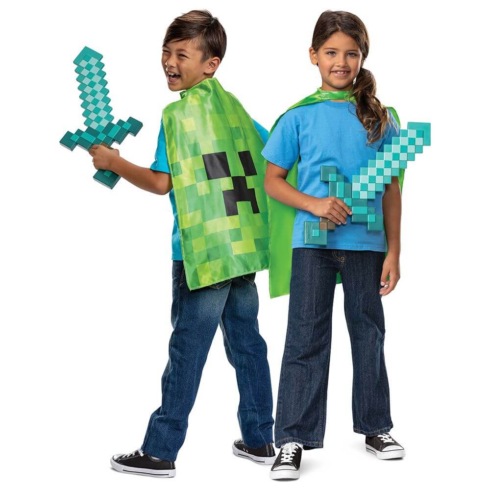 Minecraft Sword &amp; Cape Set