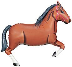 540 43" Brown Horse Mylar Balloon