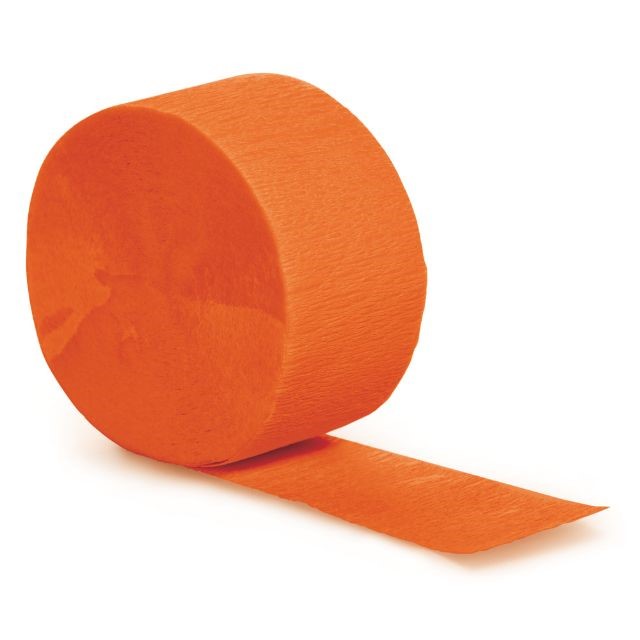 Orange Crepe Streamer
