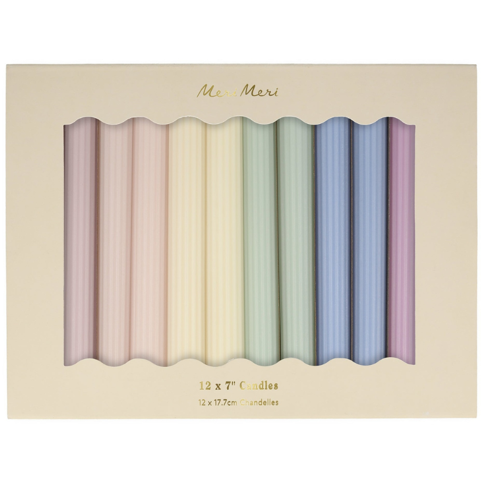 Pastel Table Candles