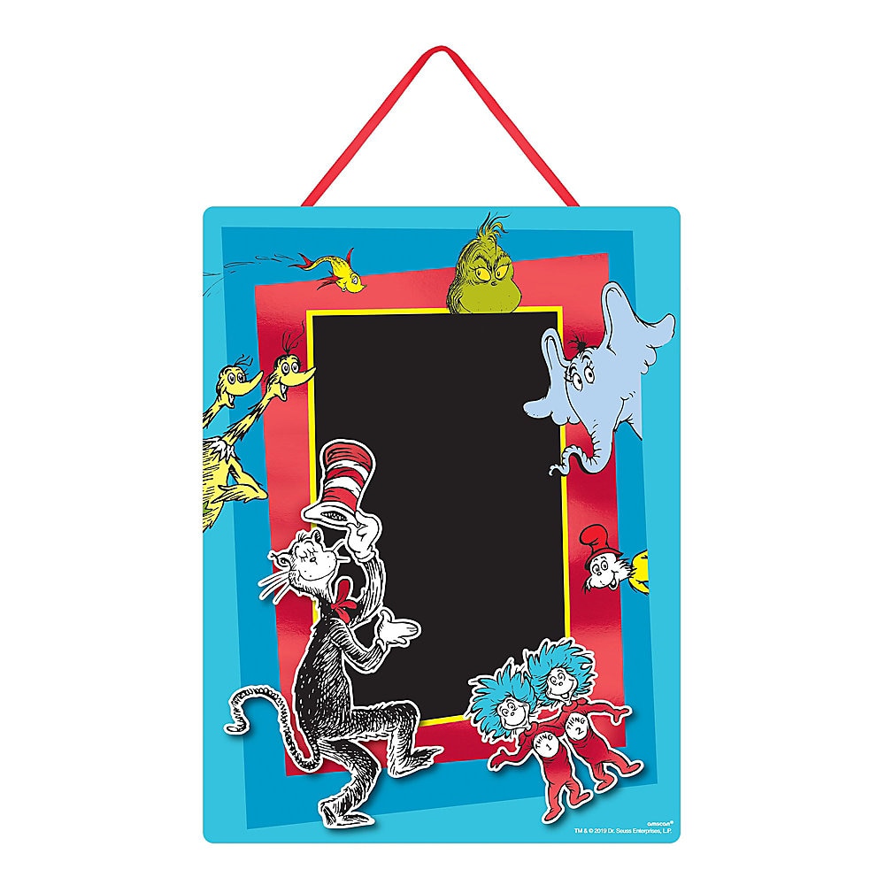 Dr. Seuss Chalkboard Easel Sign