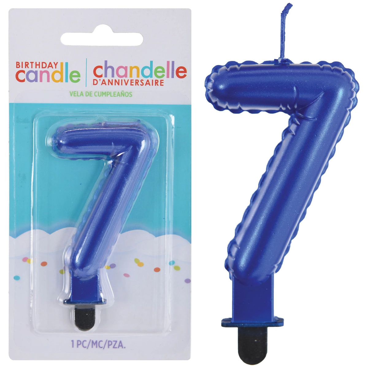 Numeral Candles #5 - Royal Blue