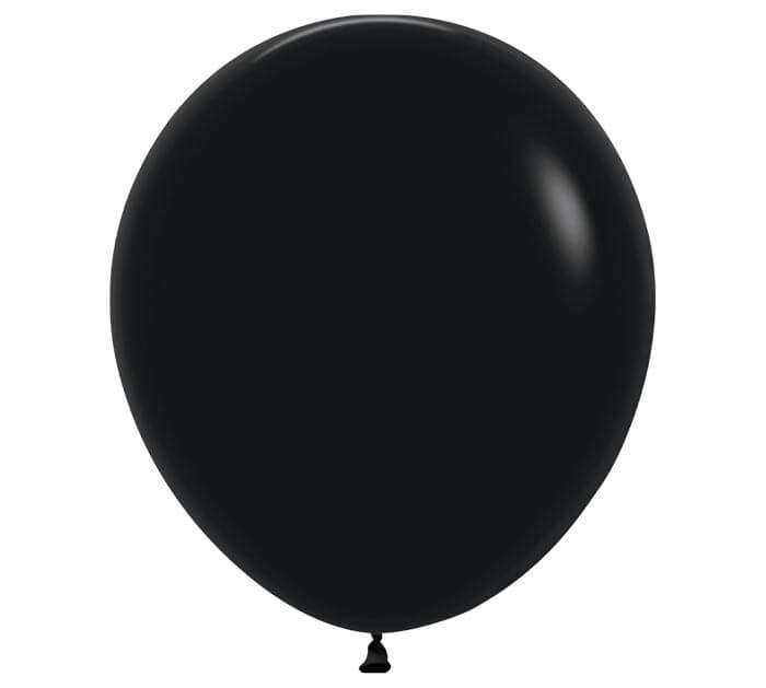 18" deluxe black balloon