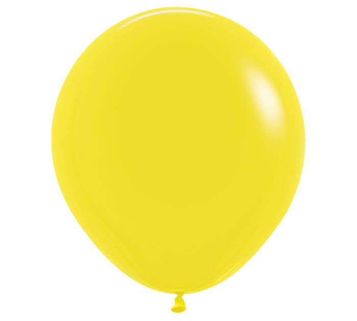 18" fashion yellow balloon