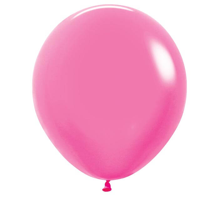 18" neon magenta balloon
