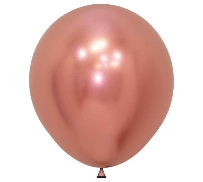 18" reflex rose gold balloon
