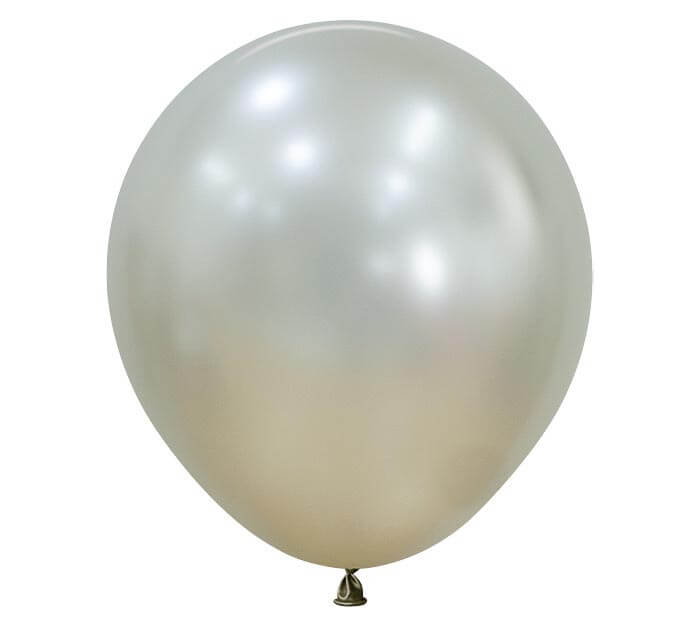18" silk cream pearl balloon