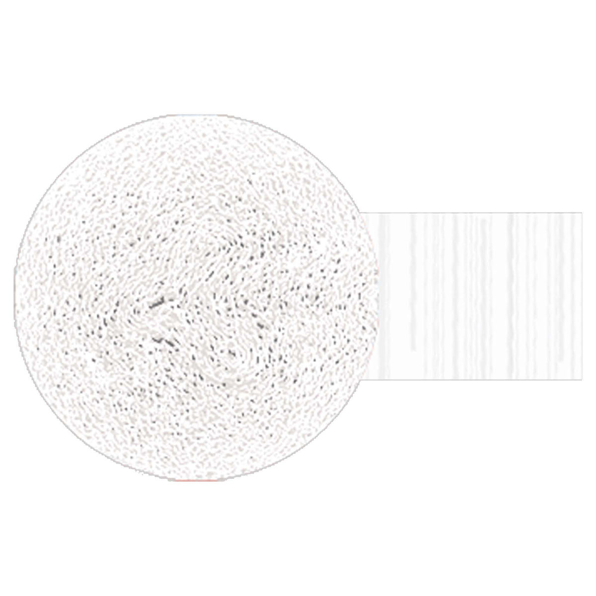 Packaged Solid Roll Crepe - Frosty White